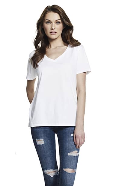 Continental-clothing-T-shirt-v-neck-wit-vrouwen